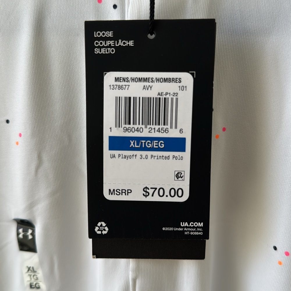 Under Armour Playoff 3.0 Printed Polo Men’s XL - Picture 8 of 8